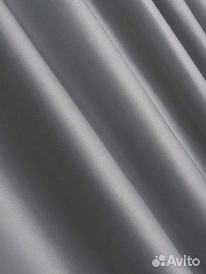 Ткань портьерная Блэкаут замша Серый шелк 7397/3
