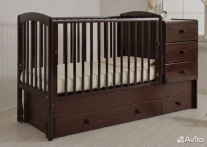 Детская кроватка трансформер гандылян б/у