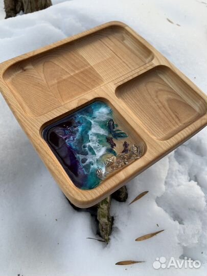 Менажница деревянная