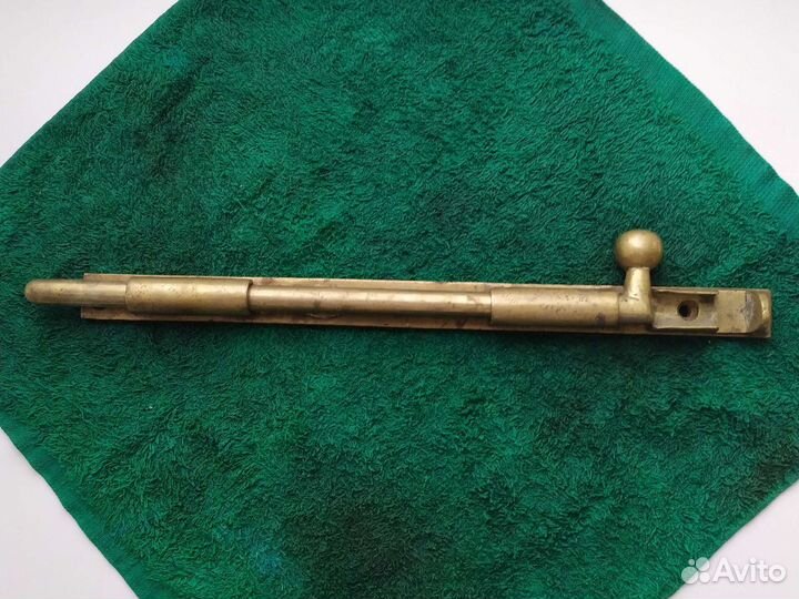 Задвижка, защелка щеколда.латунь 19 век 27 см