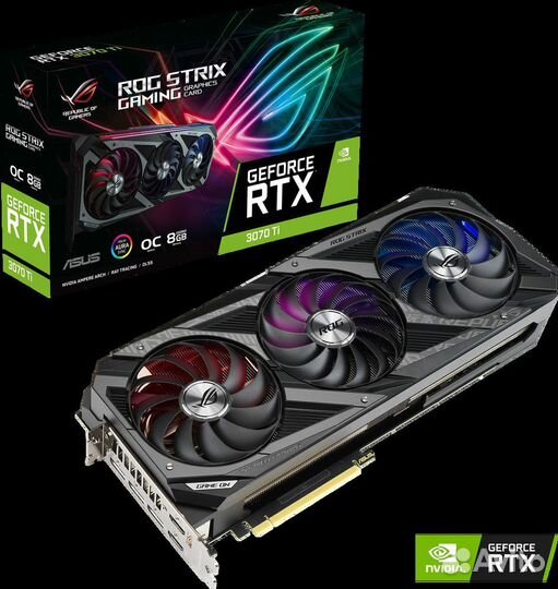 Rtx 3070ti Asus Rog Strix гарантия идеал