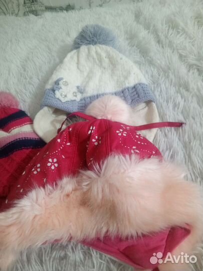 Шапка для девочки 1-3л новая зимняя