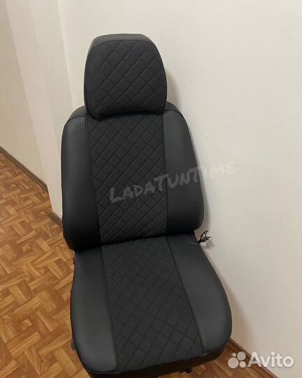 Чехлы на ваз (Кожа-ткань) Ромб