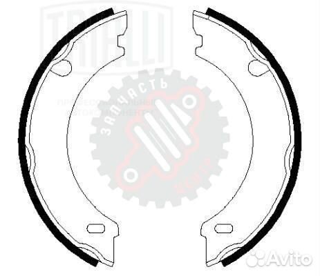 Колодки тормозные барабанные стояночного тормоза д