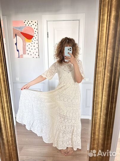 Бохо кружевное Платье Zara