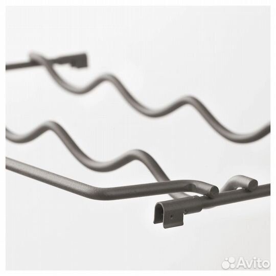 Полка для бутылок, серая, 83x30 см, ivar IKEA