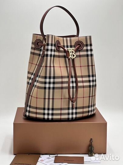 Сумка рюкзак натуральная кожа burberry