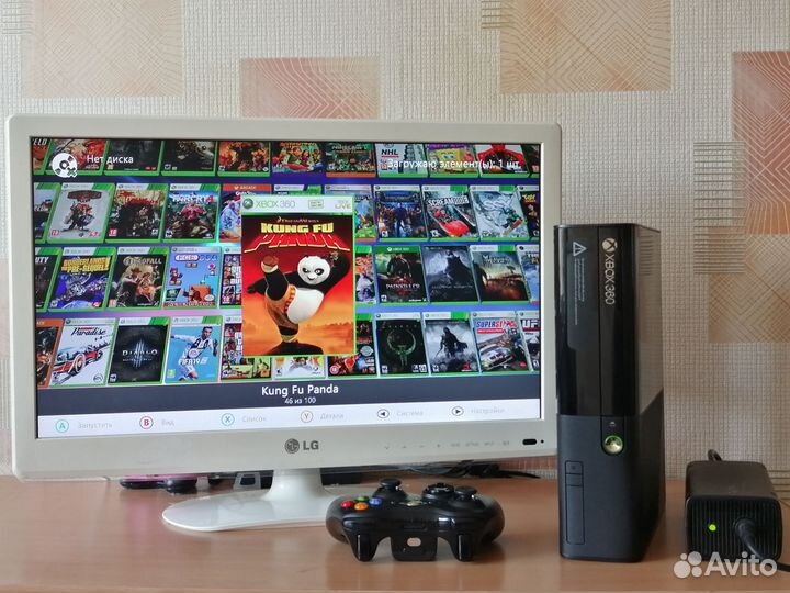 Xbox 360e 100 игр 500Gb Freeboot