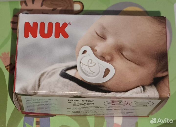 Пустышка nuk 0-6 мес