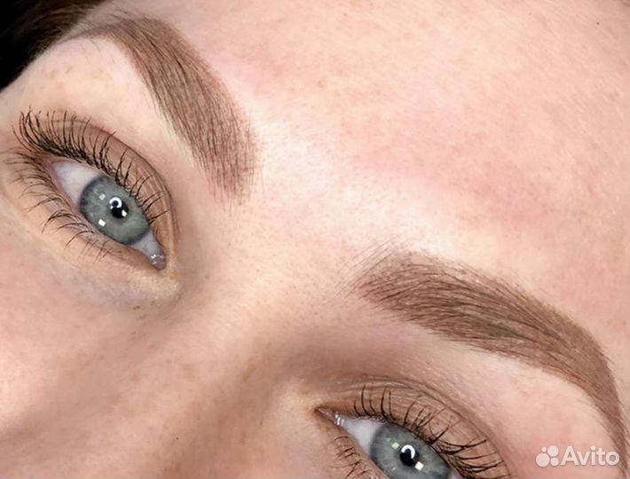 Перманентный макияж татуаж бровей