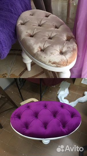 Перетяжка,ремонт и реставрация мягкой мебели. Прои