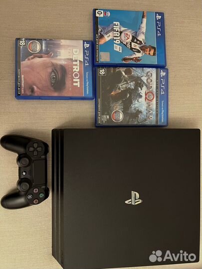 Sony PS4 pro 1tb + игры