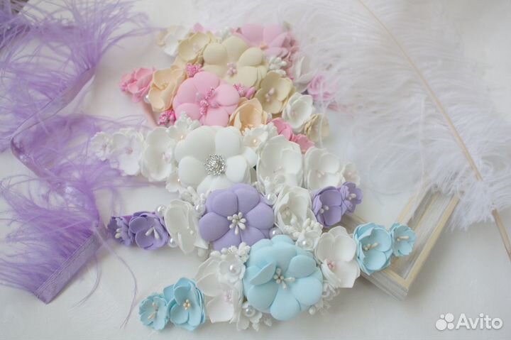 Ободок повязка бантики