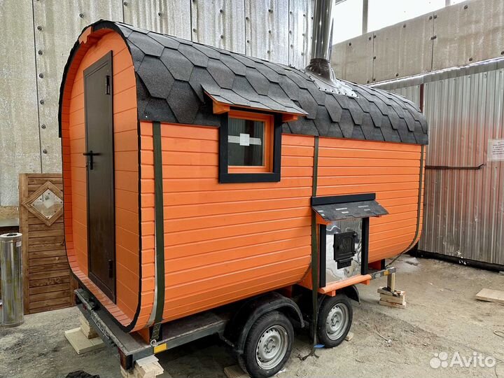 Баня бочка квадро под ключ