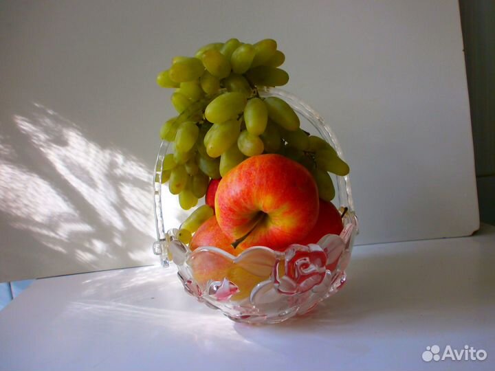 Ваза Богемия из цветного стекла