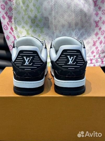 Кроссовки мужские Louis Vuitton Trainer кожа,замша