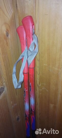 Набор лыжи, палки, ботинки