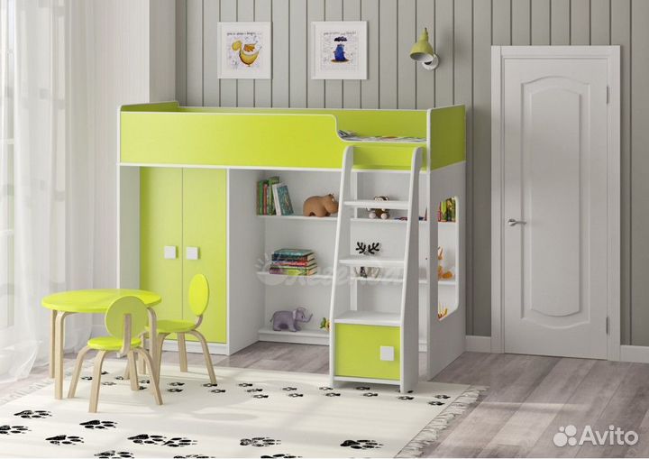Детская кровать чердак
