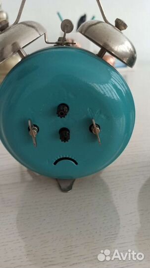 Часы будильник СССР Янтарь