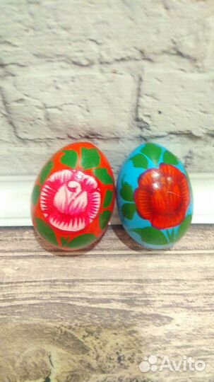 Пасхальные деревянные яйца