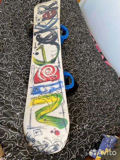 Сноуборд nidecker 164 см. + крепления + ботинки