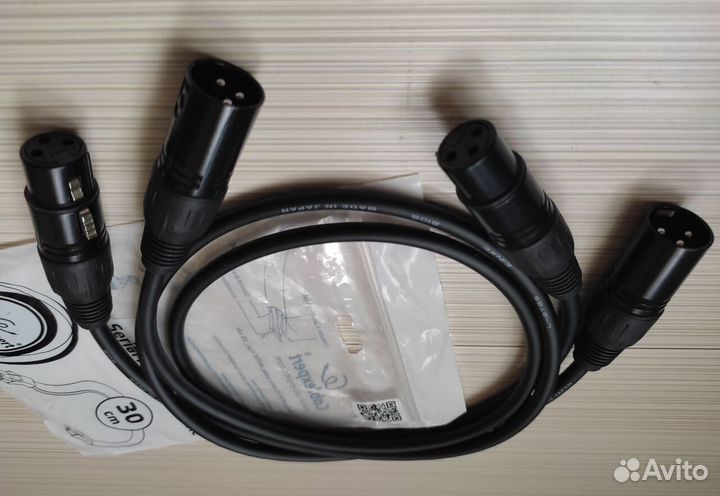 Межблочные балансные Кабели XLR-XLR canare Япония