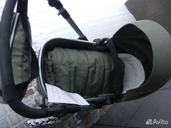Коляска 2 в 1 Aimile хакки,идеальное состояние,лёг
