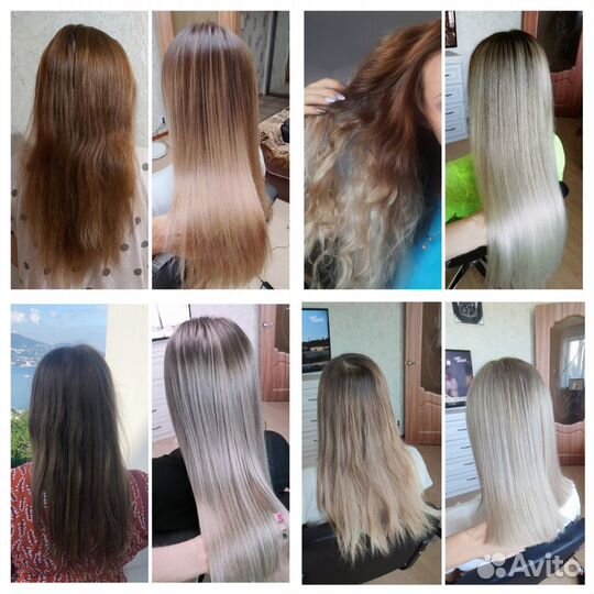 Стрижки, сложное окрашивание, полировка, ботокс