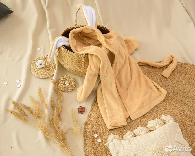 Халат детский Заяц песочный