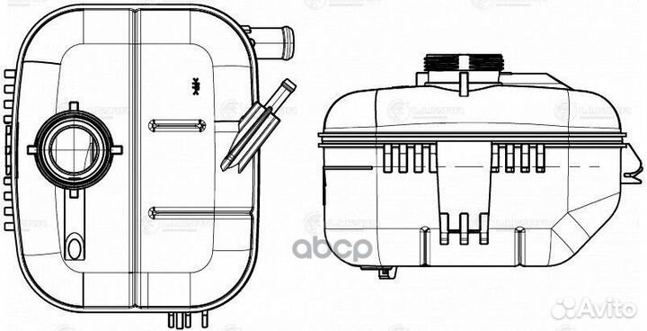 Бачок расширит. охл. жидкости для а/м Opel Astra H