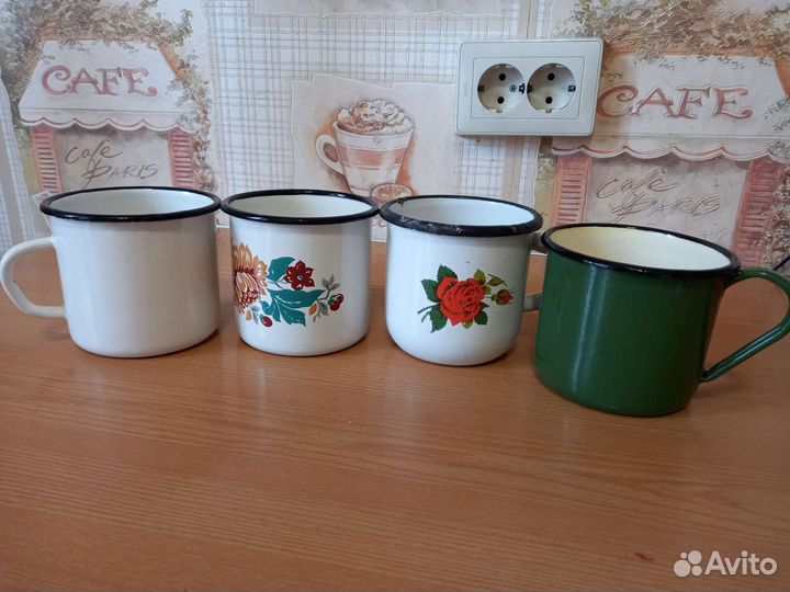 Кружки эмалированные СССР, Россия