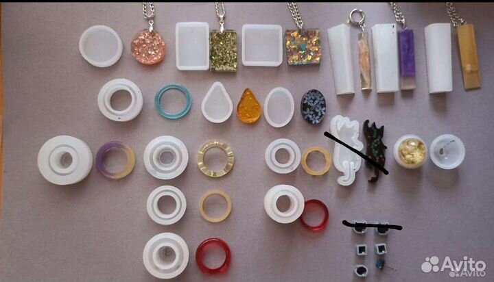 Молды для эпоксидной смолы, силиконовые формы