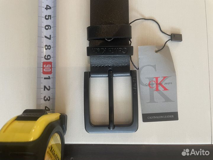 Ремень мужской Calvin Klein, 90 см, новый, черный