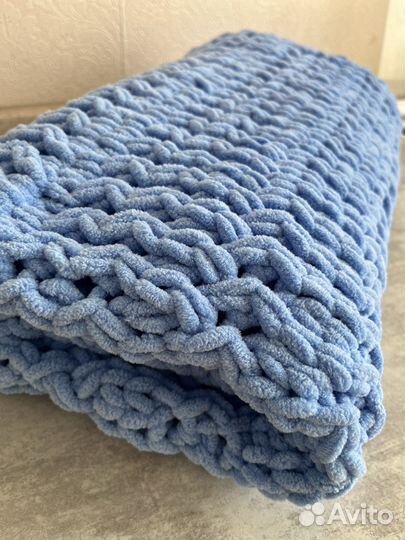 Плед из ализе пуффи