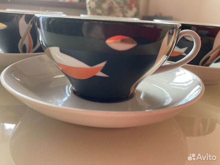 Чайные пары Аквариум Рыбки дулево СССР