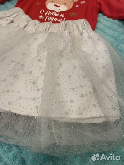 Новогодний костюм для девочки 80-86