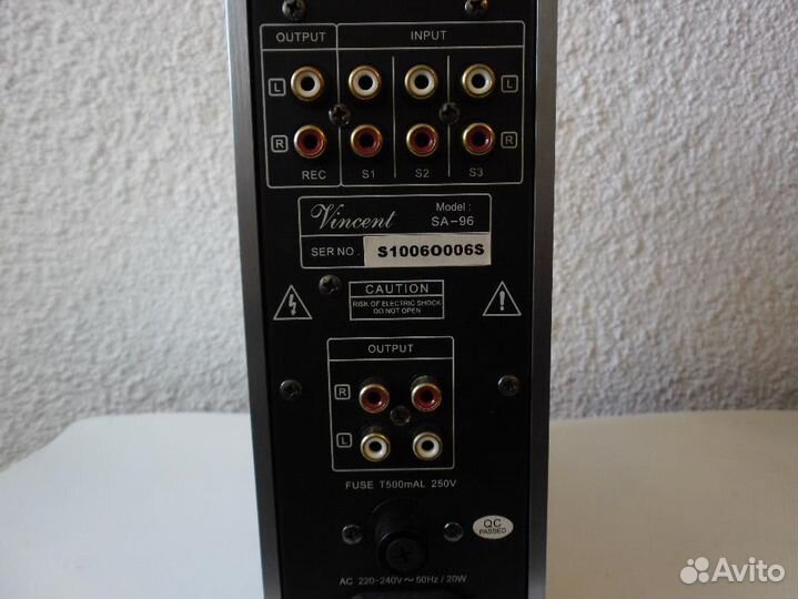Предусилитель Vincent SA-96 silver