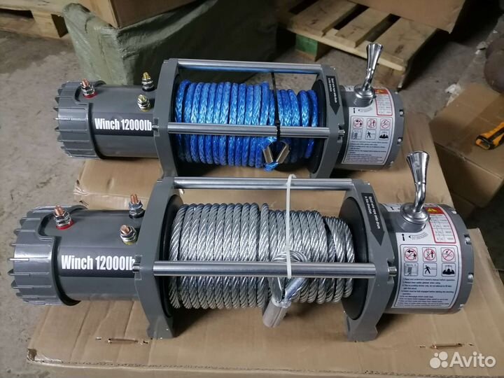 Лебёдка Electric Winch 12v 12000 LBS Синтетика