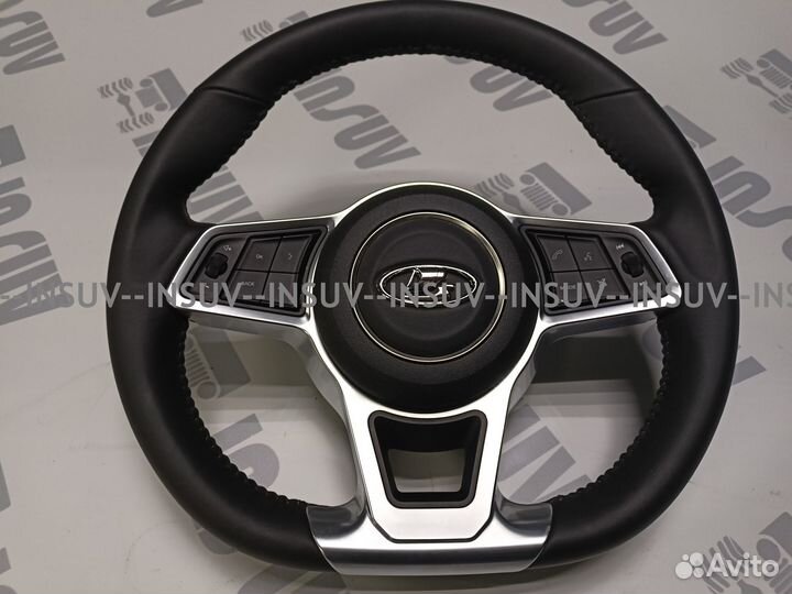 Кожаный мультируль AMG Шеви Нива,Приора,Калина