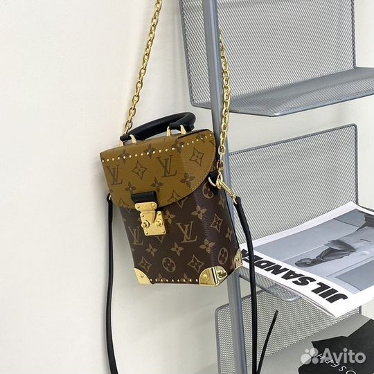 Сумка женская Louis Vuitton Camera Box, коричневая