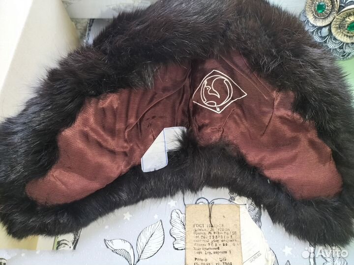 Меховое изделие шапка детская СССР мех заяц