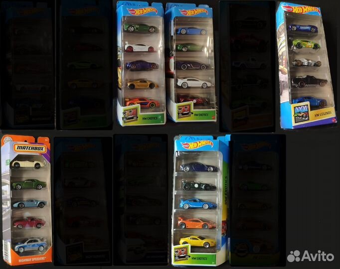 Набор машинок Hot Wheels 3, 5, 10 pack