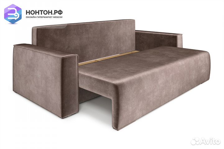 Диван еврокнижка Манхэттен светло-коричневый