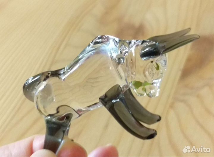 Стеклянная фигурка Бычок