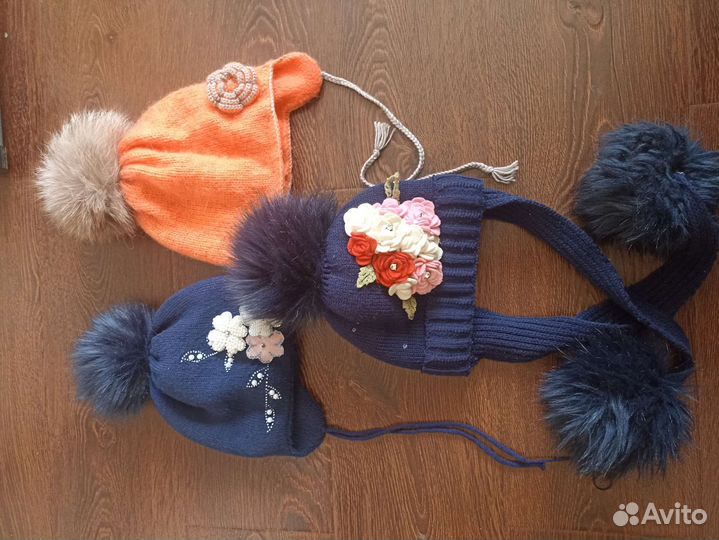 Шапки детские зимние для девочек