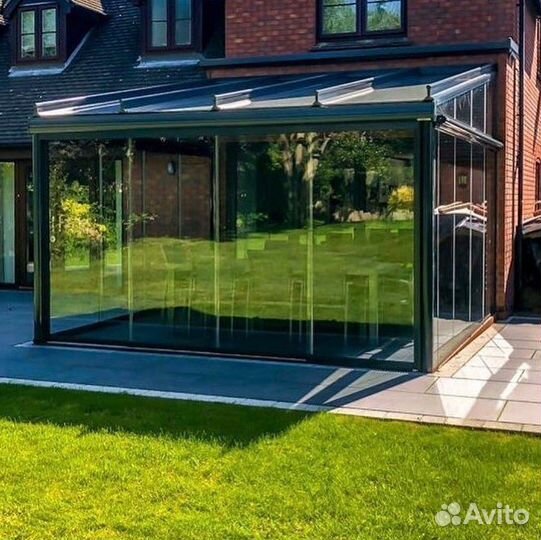 Алюминиевые раздвижные окна для беседок и террас