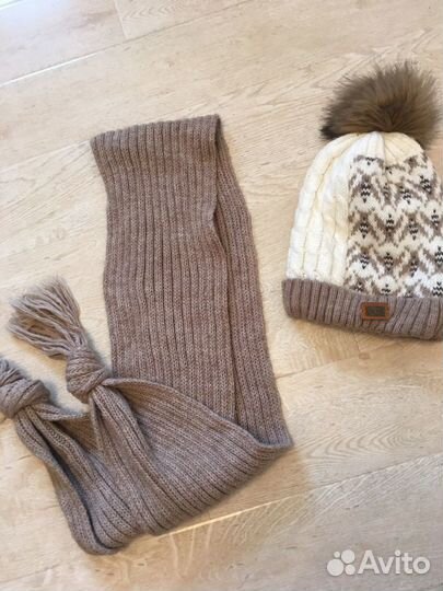 Комплект шапка и шарф для девочки