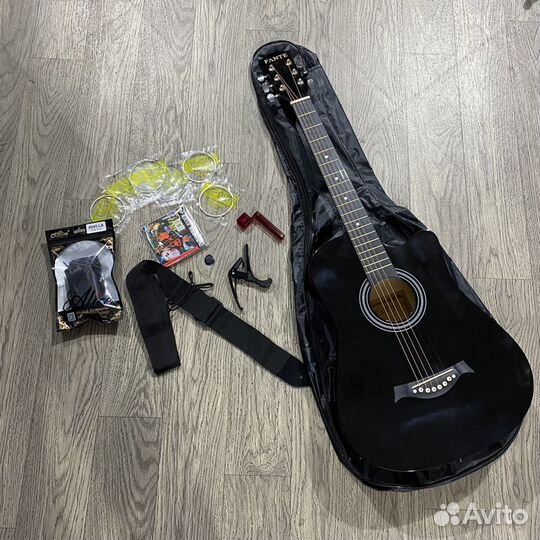 Гитара с комплектом для начинающего (Разные цвета)