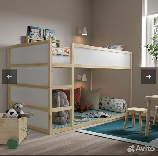 Детская кровать икеа кюра