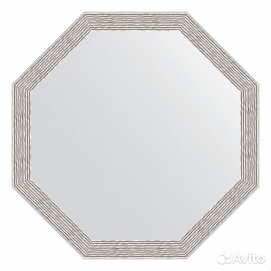 Зеркало Evoform Octagon BY 3683 58x58 волна алюми